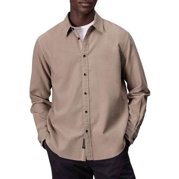 Rag & Bone Mens Finch Cotton Corduroy Button Down Shirt Small Desert - NWT $298